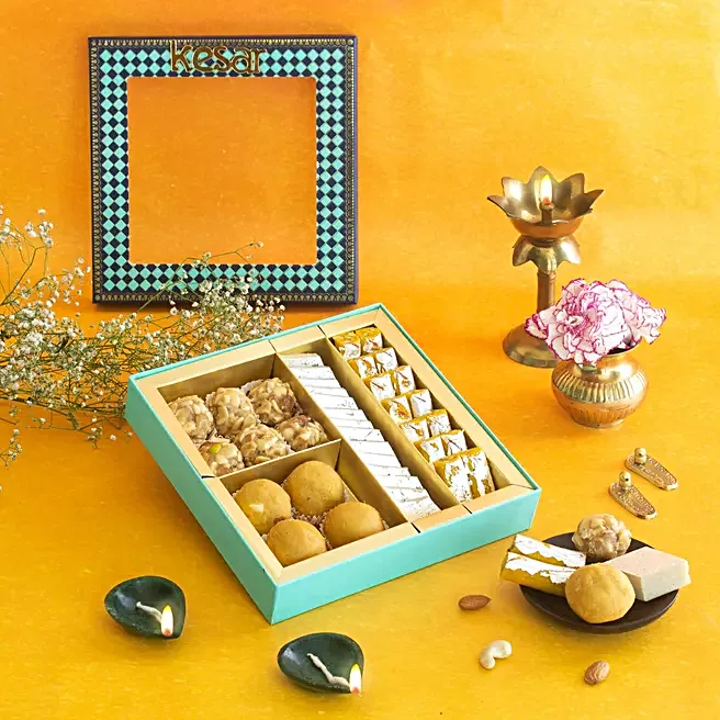 Assorted Indian sweets gift box